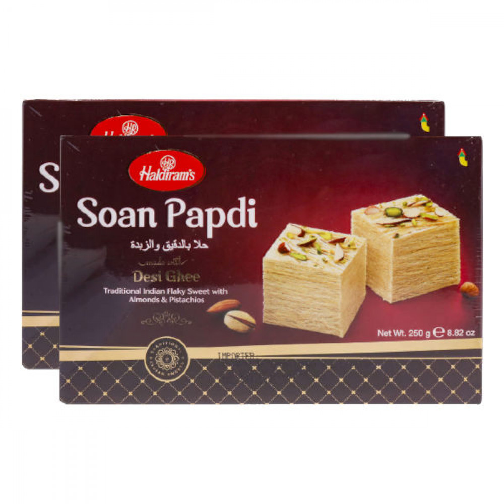 Haldiram Soan Papdi Indian Sweet 2 x 250gm 