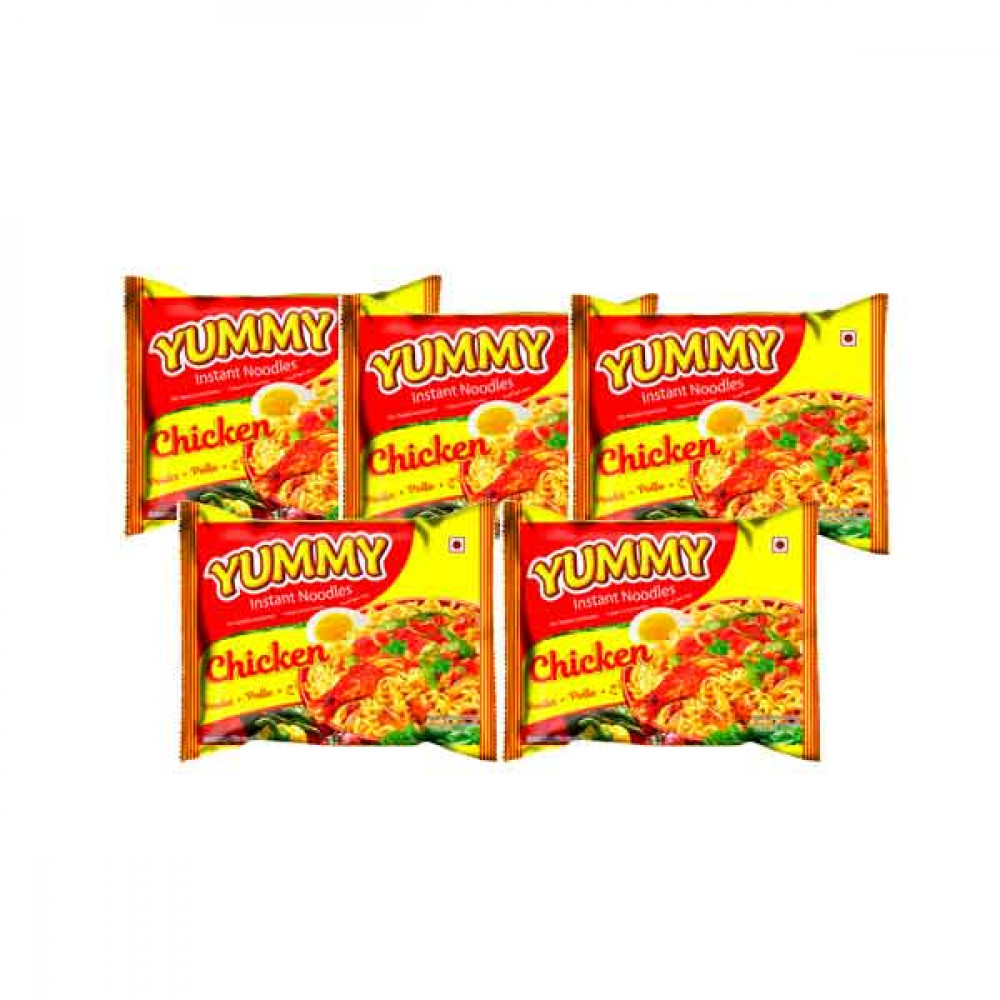 Yummy Instant Noodles Chicken Flavour 5 x 65gm Yummy Instant Noodles Chicken Flavour 5 x 65gm