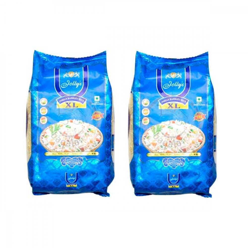 Jollys Indian Basmati Rice 2 x 1Kg 