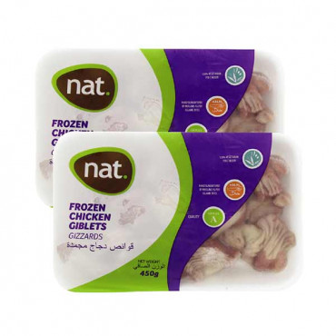 NAT CHICKEN GIZZARDS 2 x 450 GM