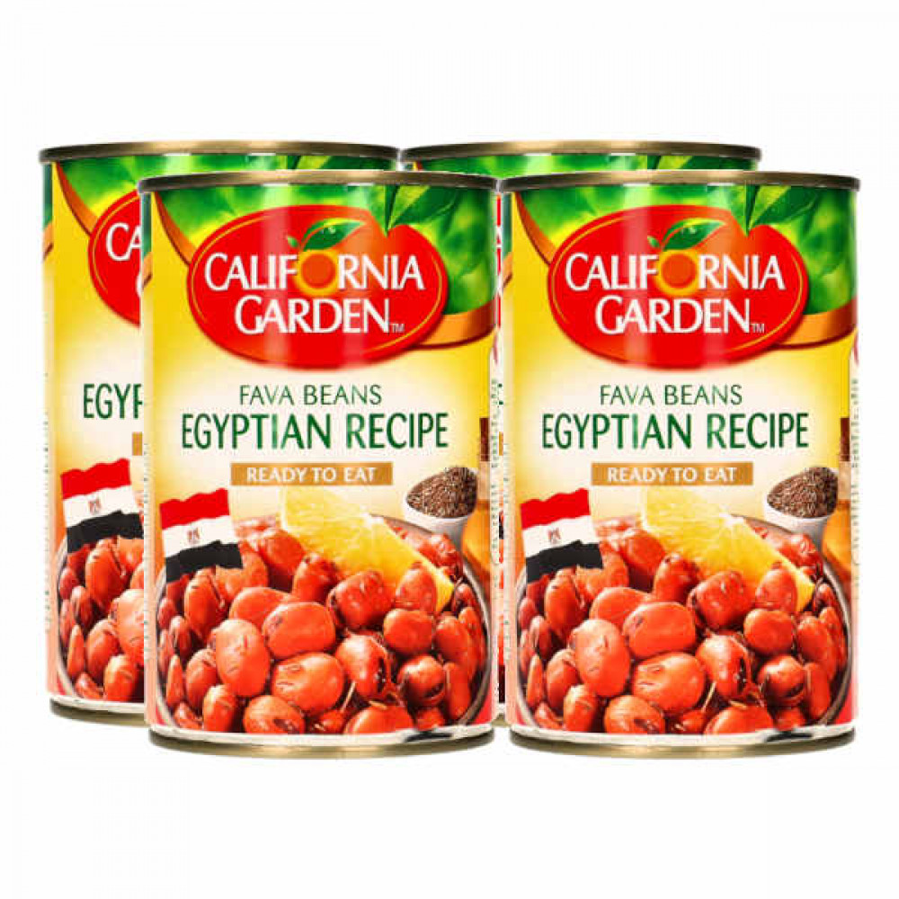 California Garden Fava Beans Egyptian Recipe 4 x 450gm  California Garden Fava Beans Egyptian Recipe 4 x 450gm
