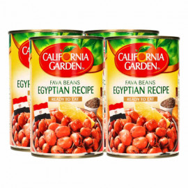 California Garden Fava Beans Egyptian Recipe 4 x 450gm