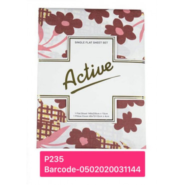 Active Flat Bed Sheet Single