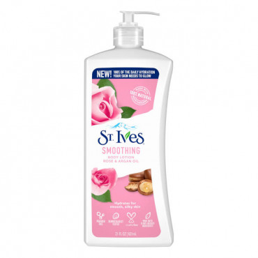 STIVES BODY LOTION ROSE & ARGAN OIL 621ML