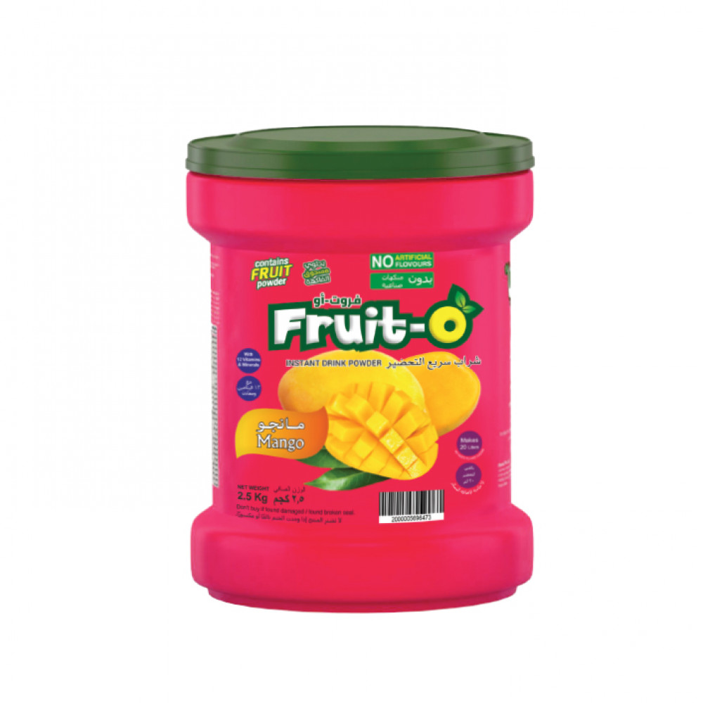 Fruit-O Instant Drink Mango (Natrl) 2.5 Kg Fruit-O Instant Drink Mango (Natrl) 2.5 Kg