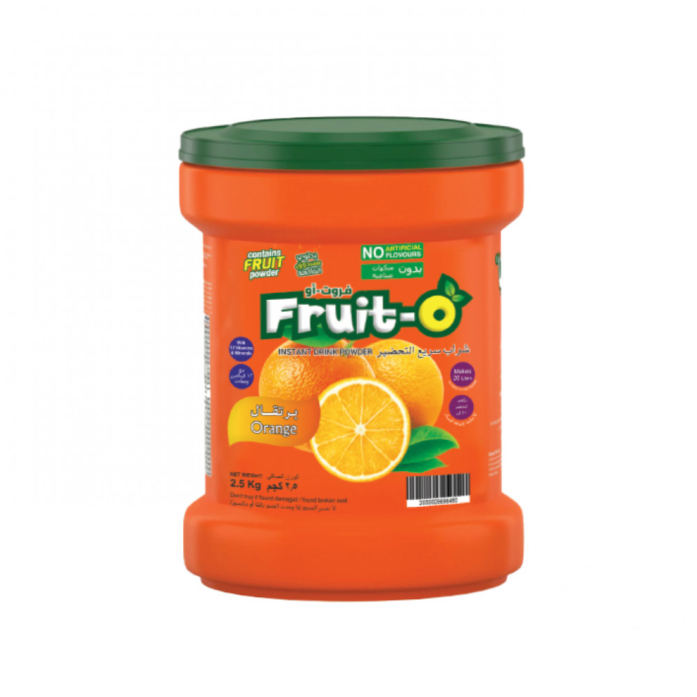Fruit-O Instant Drink Orange (Natrl) 2.5 Kg Fruit-O Instant Drink Orange (Natrl) 2.5 Kg