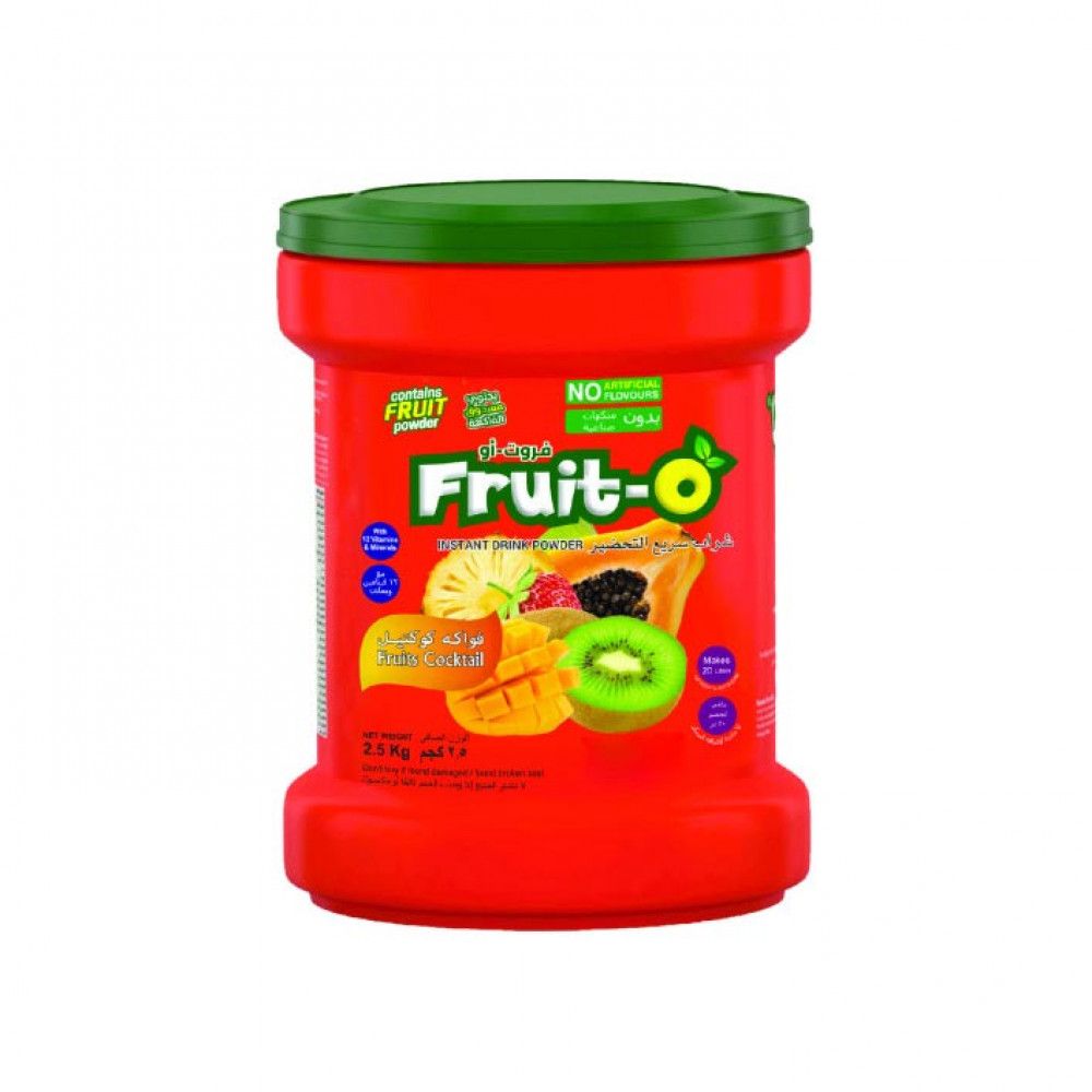 Fruit-O Instant Drink Cocktail (Natrl) 2.5 Kg Fruit-O Instant Drink Cocktail (Natrl) 2.5 Kg