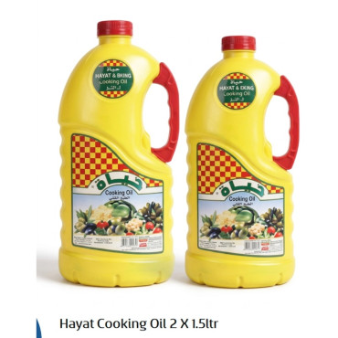 HAYAT COOKING OIL 2 X 1.5LTR