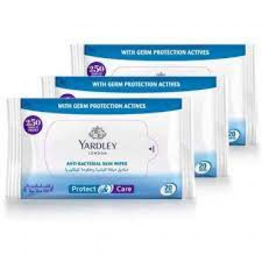 Yardley Anti Bactirial Wipes 3S*20'S