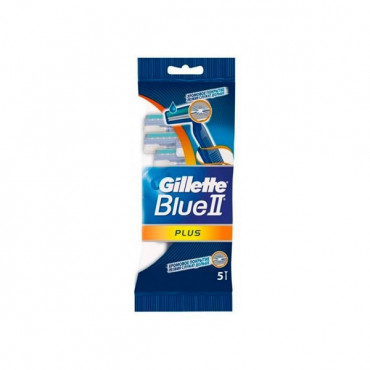 Gillette Blue Ii Ultra Grip Razor 5s 