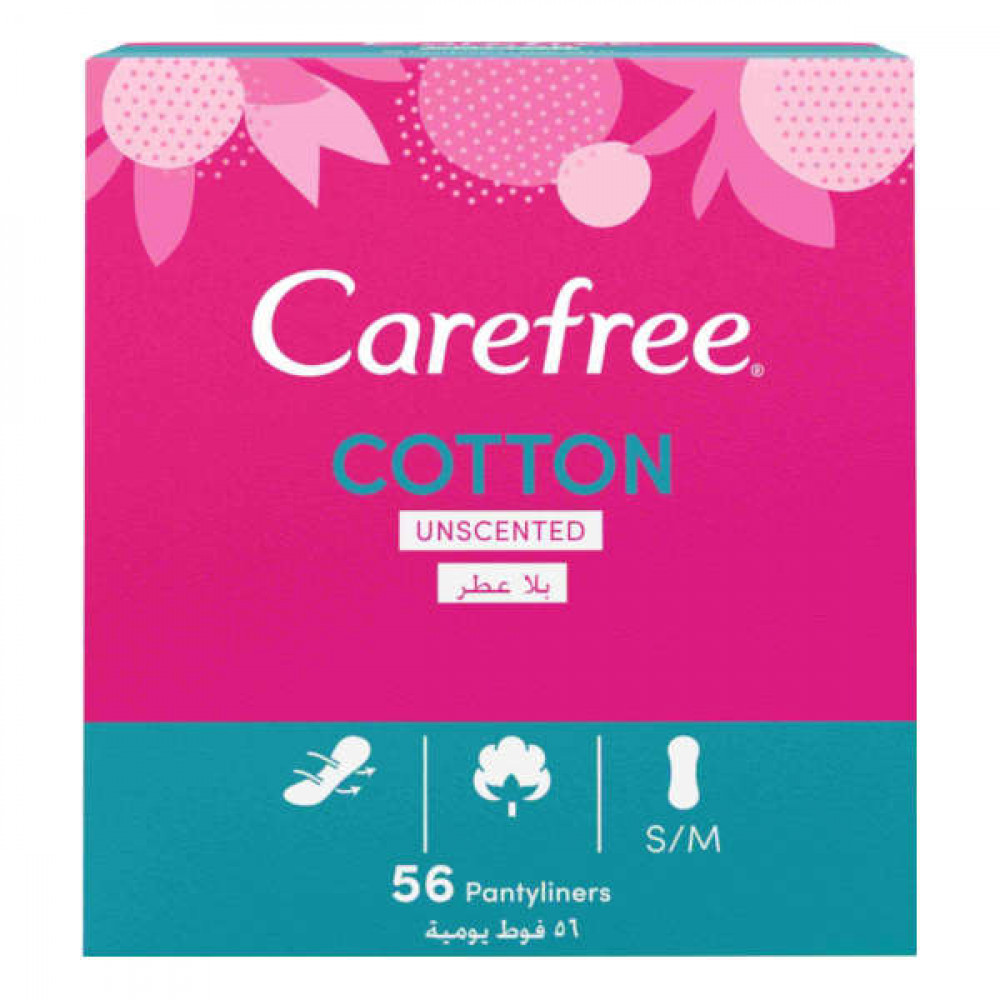 Carefree Cotton Unscented 56 Pantyliners  Carefree Cotton Unscented 56 Pantyliners