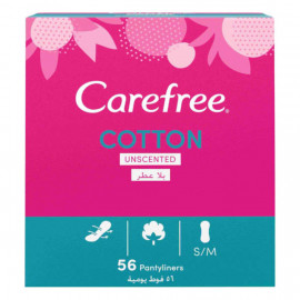 Carefree Cotton Unscented 56 Pantyliners