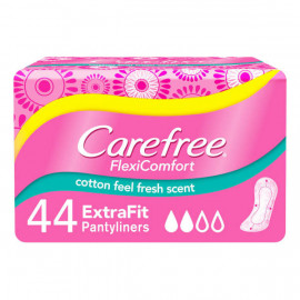 Carefree FlexiComfort Extra Fit Fresh Scent 44 Pantyliners