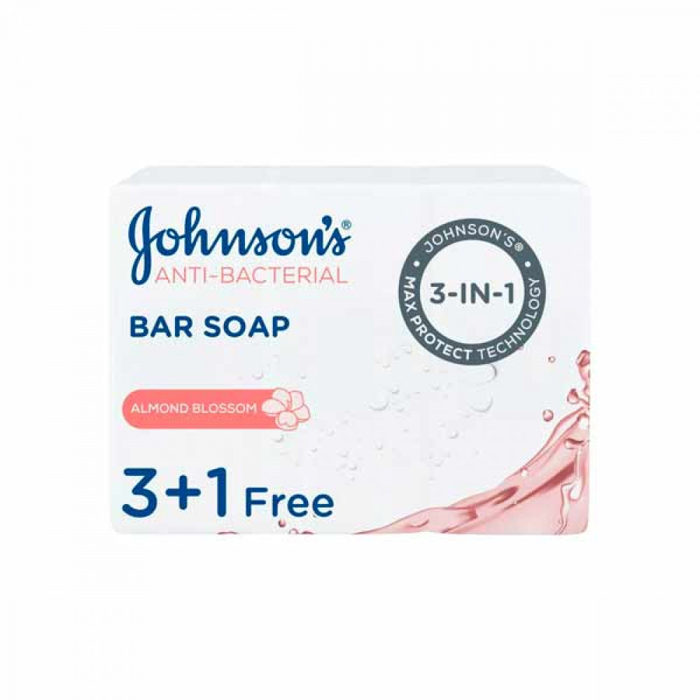 Johnson-s Anti-Bacterial Bar Soap Blossom 125gm 3 + 1 Free  Johnson-s Anti-Bacterial Bar Soap Blossom 125gm 3 + 1 Free