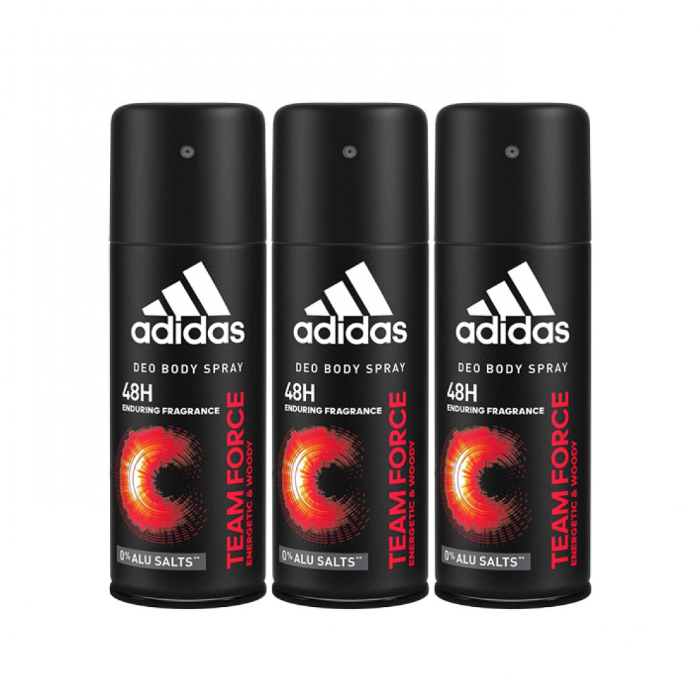 Adidas Body Spray 48H Team Force 3X150Ml Adidas Body Spray 48H Team Force 3X150Ml
