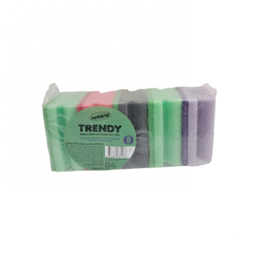 Rekord Trendy Sponge With Grip 5'S Rekord Trendy Sponge With Grip 5'S