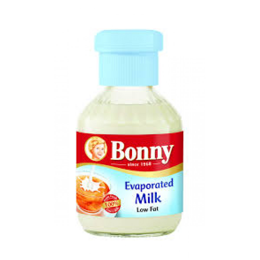 Bonny Fc Evaporated Milk Glass Jar 170Gm Bonny Fc Evaporated Milk Glass Jar 170Gm