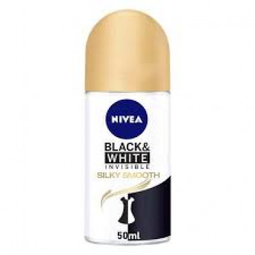 Nivea Black+Whit Silk Smooth Roll On Female 50Ml