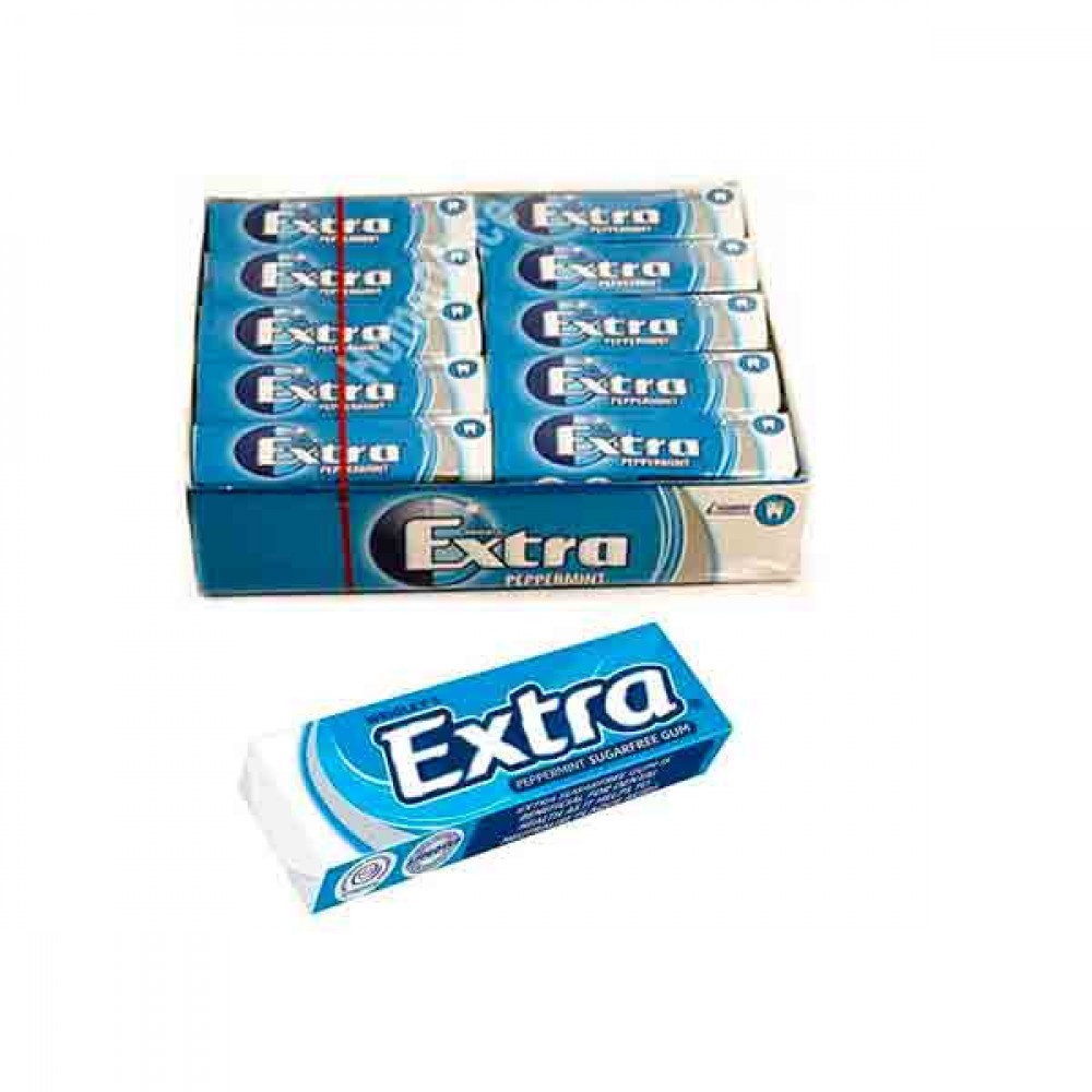 Wrigleys Extra Gum Peppermint 30s  Wrigleys Extra Gum Peppermint 30s