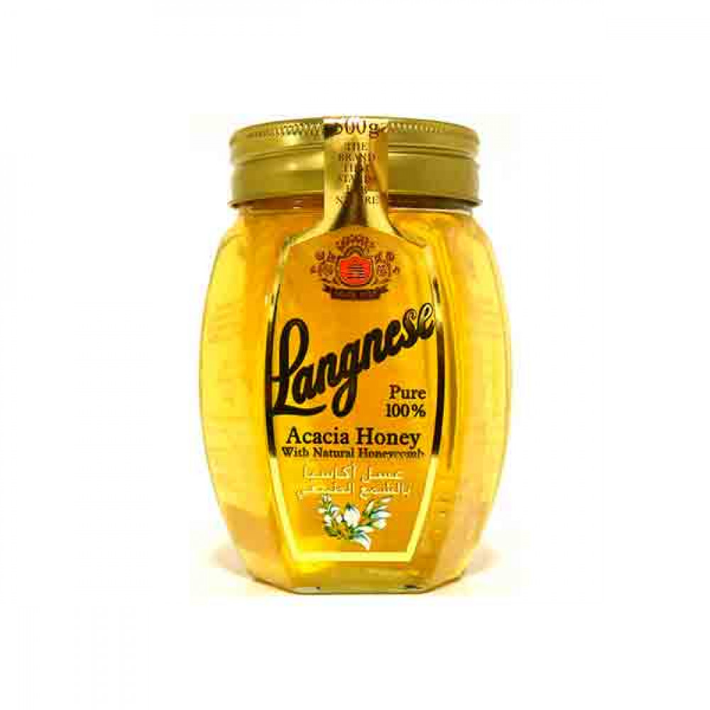 Langnese Acacia Honey With Comb 500gm Langnese Acacia Honey With Comb 500gm