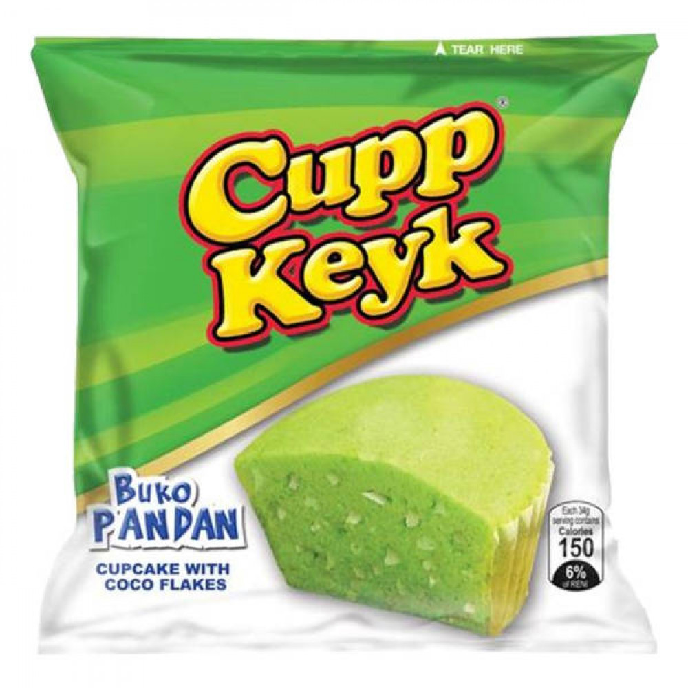 Cupp Keyk Buko Pandan Cupcakes 340gm  Cupp Keyk Buko Pandan Cupcakes 340gm