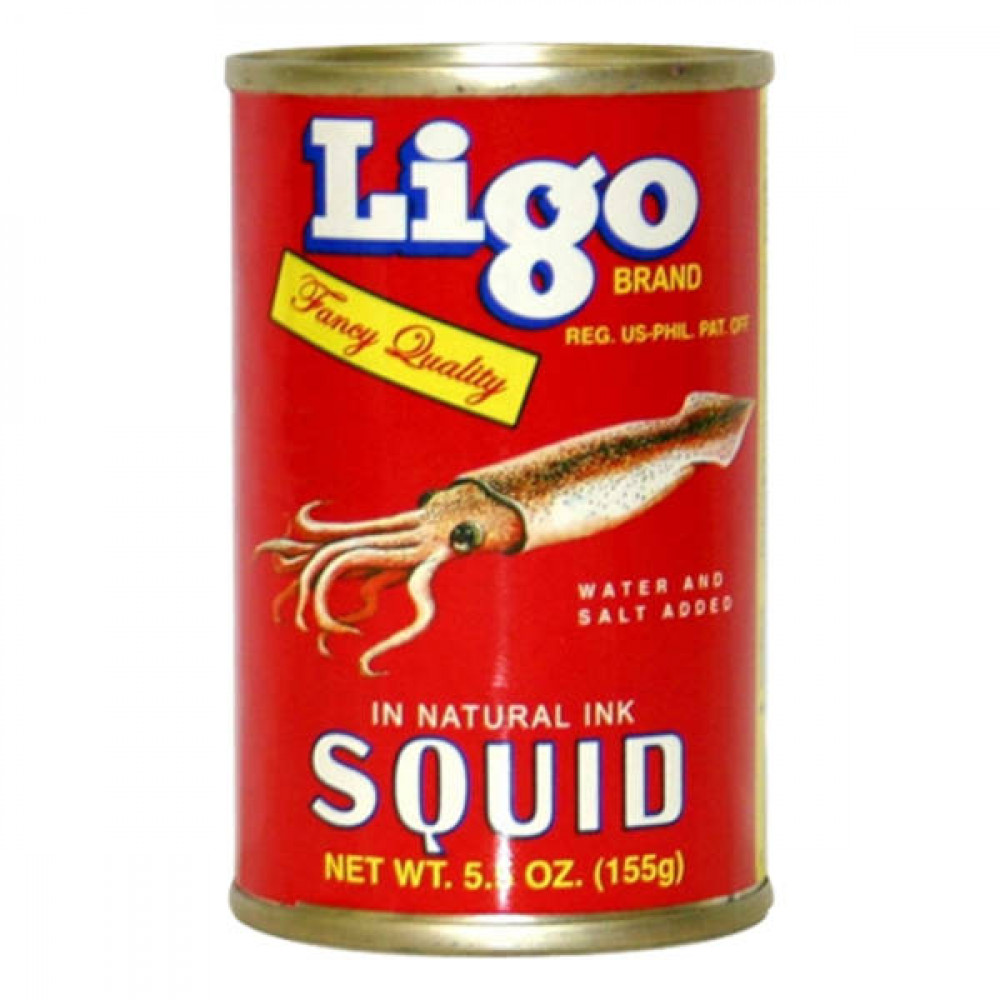 Ligo Squid in Natural Ink 155gm  Ligo Squid in Natural Ink 155gm