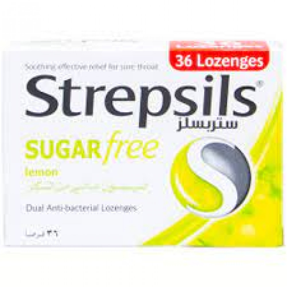 Strepsils Lemon Sugar Free 36S Strepsils Lemon Sugar Free 36S
