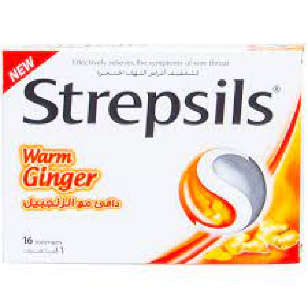 Strepsils Warm Ginger 16S Strepsils Warm Ginger 16S