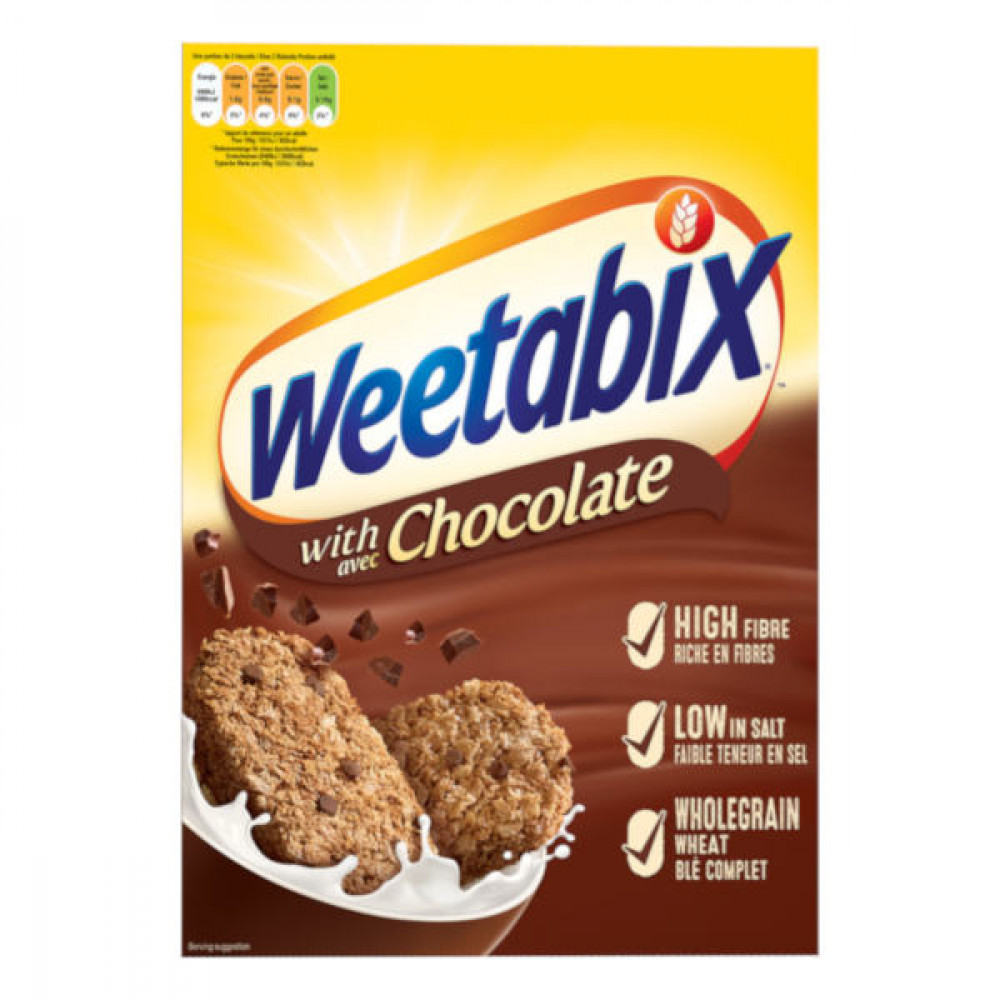 Weetabix Whole Grain Cereal With Chocolate 500gm  Weetabix Whole Grain Cereal With Chocolate 500gm