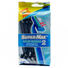 Supermax Long Handle Disposable Pouch Of 10+6