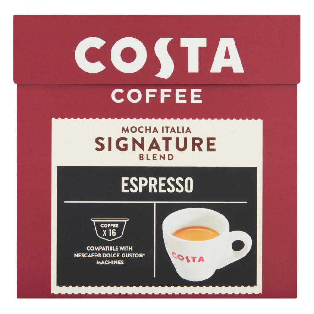 Costa Coffee Signature Blend Espresso 16 Capsules 112gm  Costa Coffee Signature Blend Espresso 16 Capsules 112gm