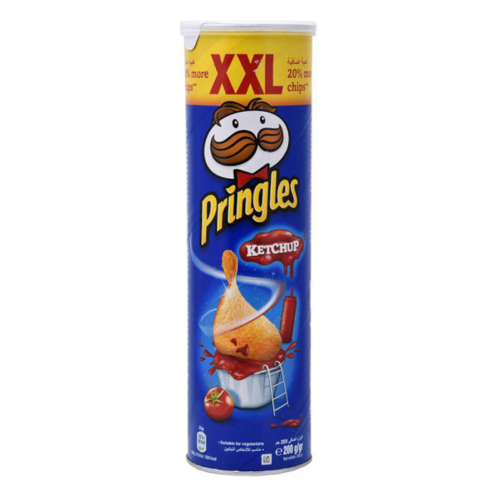 Pringles Potato Crisps Ketchup XXL 200gm 