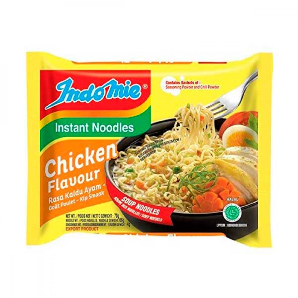 Indomie Real Meat -- Asian Chicken Mushroom Noodle in Instant