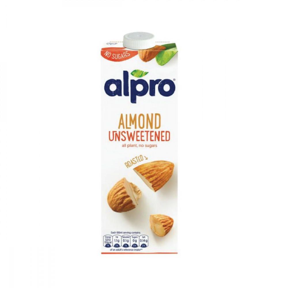 Drink 1Ltr Unsweetened Roasted Almond Alpro