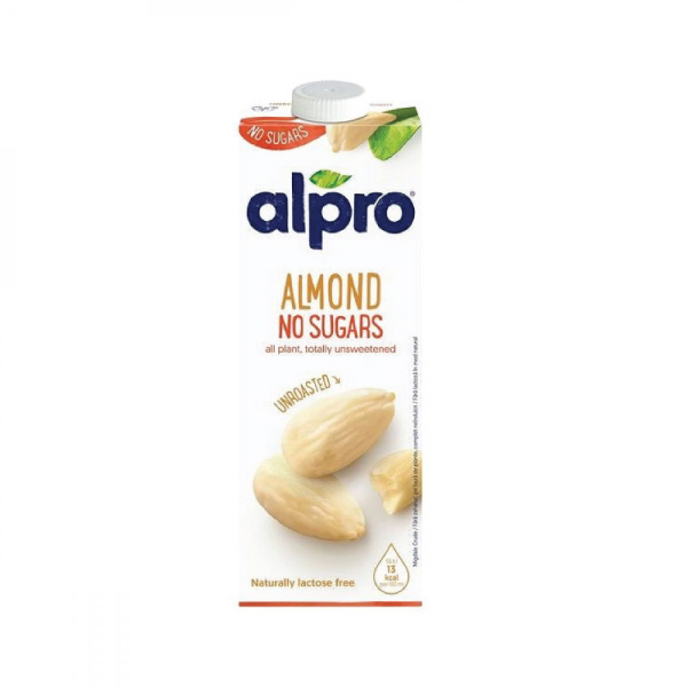 Alpro Drink Almond Unsweetened Unroasted 1Ltr  Alpro Drink Almond Unsweetened Unroasted 1Ltr