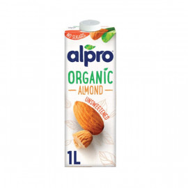 Alpro Drink Organic Almond (Bio) Unsweetned 1Ltr