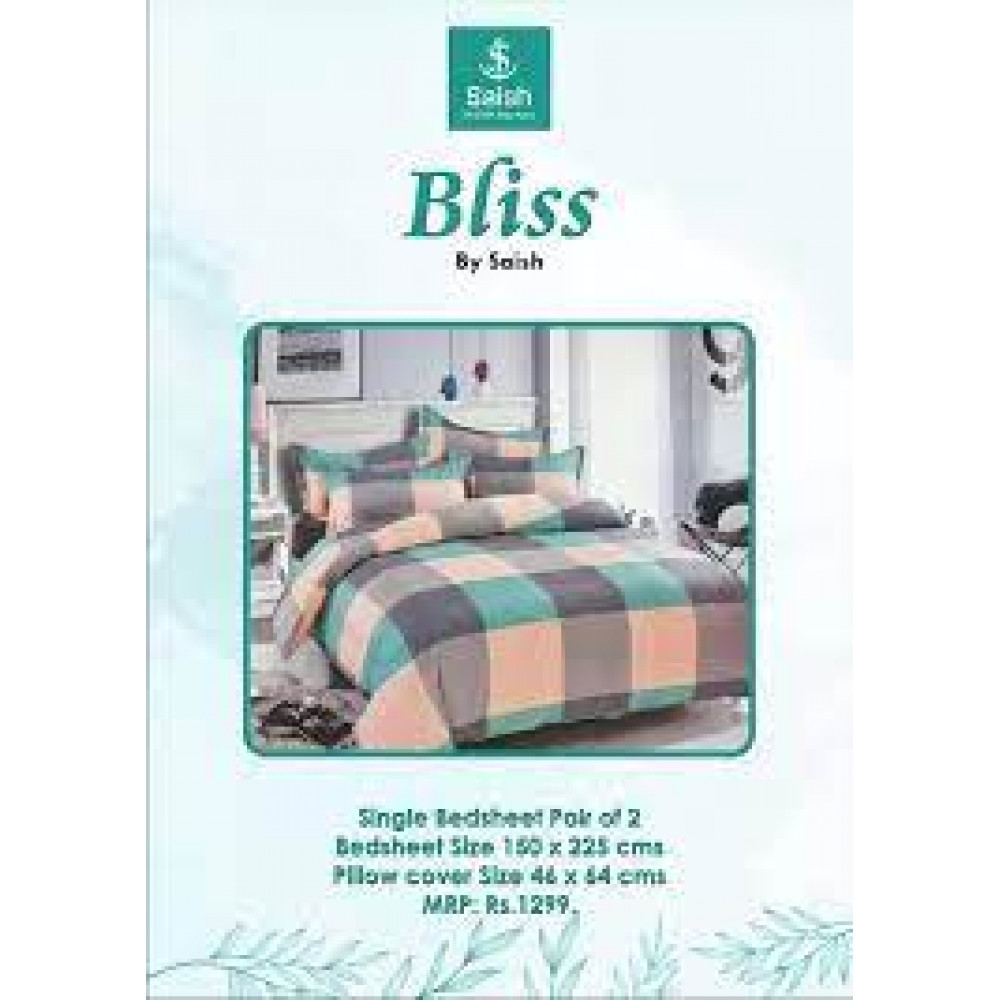 Bliss Ag-Bh-31 Home Single Bedsheet Set 140X230 Cm Bliss Ag-Bh-31 Home Single Bedsheet Set 140X230 Cm