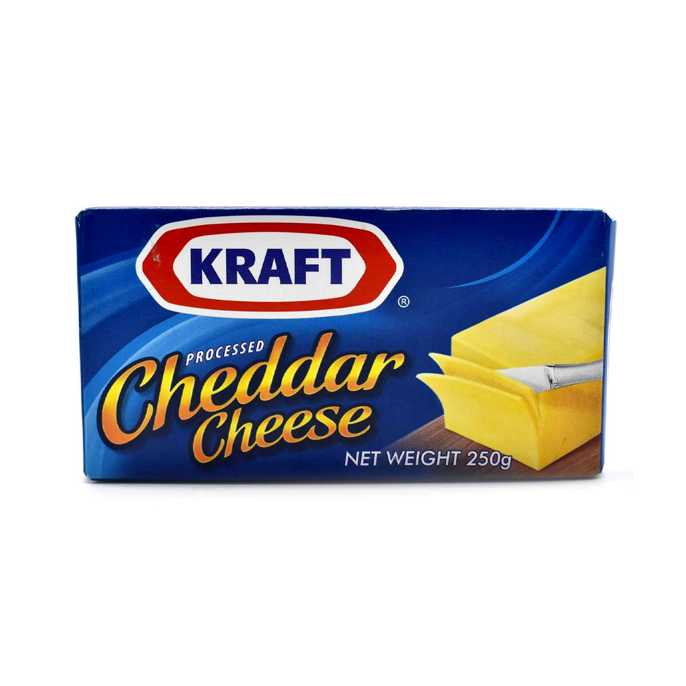 KRAFT CHEDDAR CHEESE BLOCKS 250GM