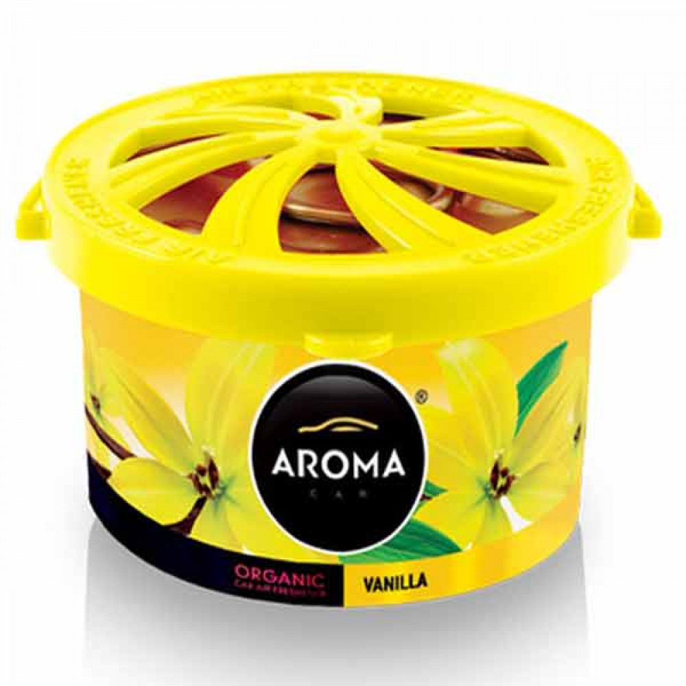 Aroma Organic Car Air Freshner Vanilla 40gm
