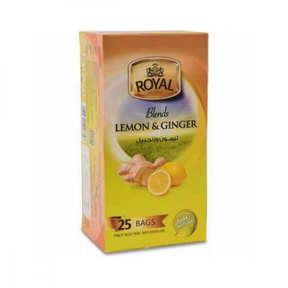 Royal Herbal Tea Lemon & Ginger 25s  Royal Herbal Tea Lemon & Ginger 25s