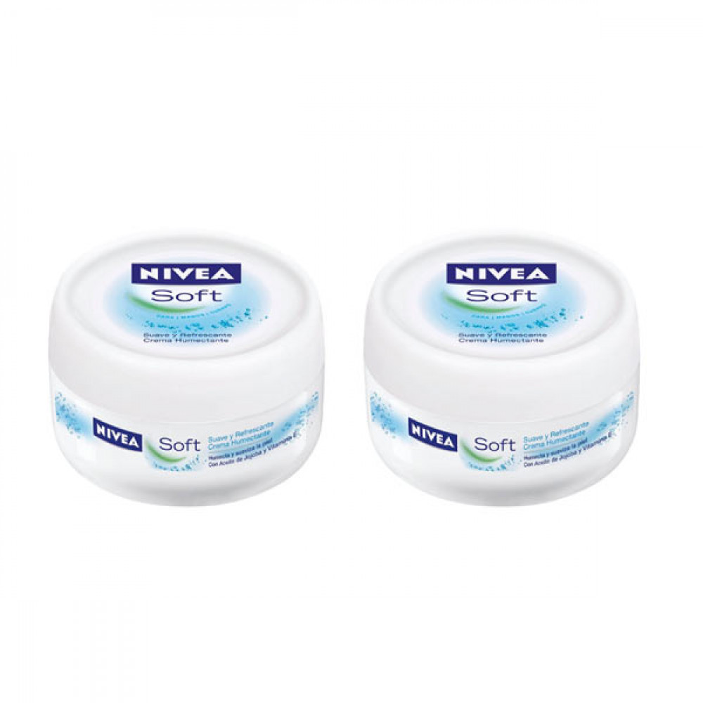 Nivea Soft Cream Jar 2X200ml @20%Off 