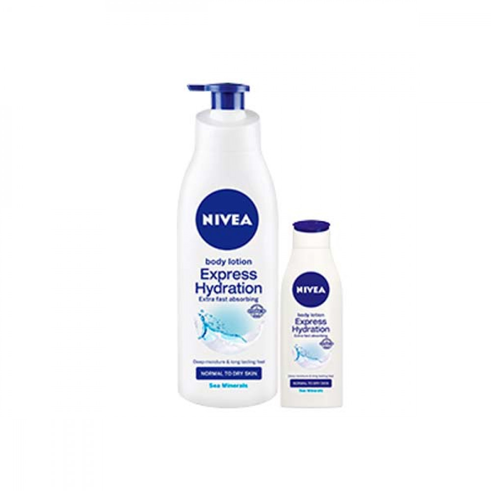Nivea Express Hydration Body Lotion 400ml+ 125ml Free 