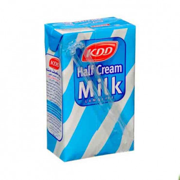 KDD Long Life Half Cream Milk 250ml 