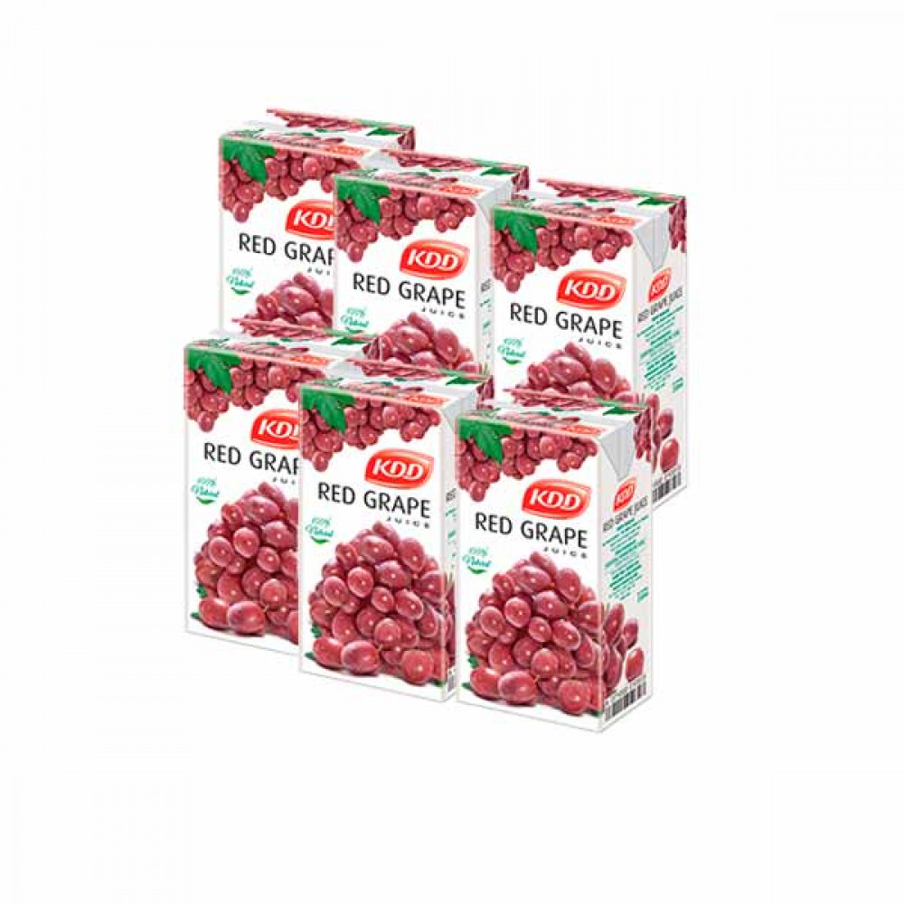 KDD Red Grape Juice 6 x 250ml 