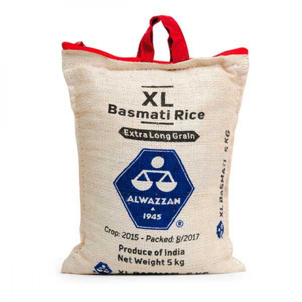 Al Wazzan Basmati Rice XL 5Kg  Al Wazzan Basmati Rice XL 5Kg