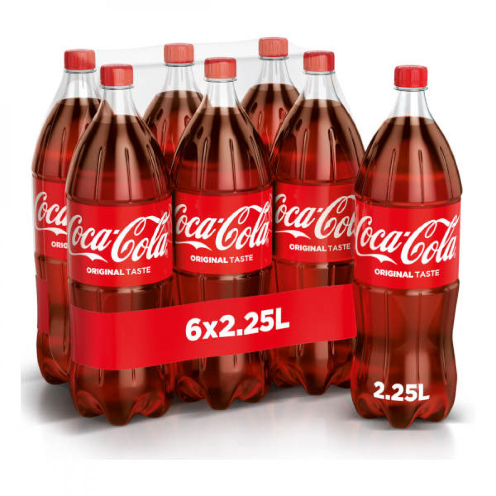 Coca Cola Soft Drink 6 x 2.25Ltr  Coca Cola Soft Drink 6 x 2.25Ltr