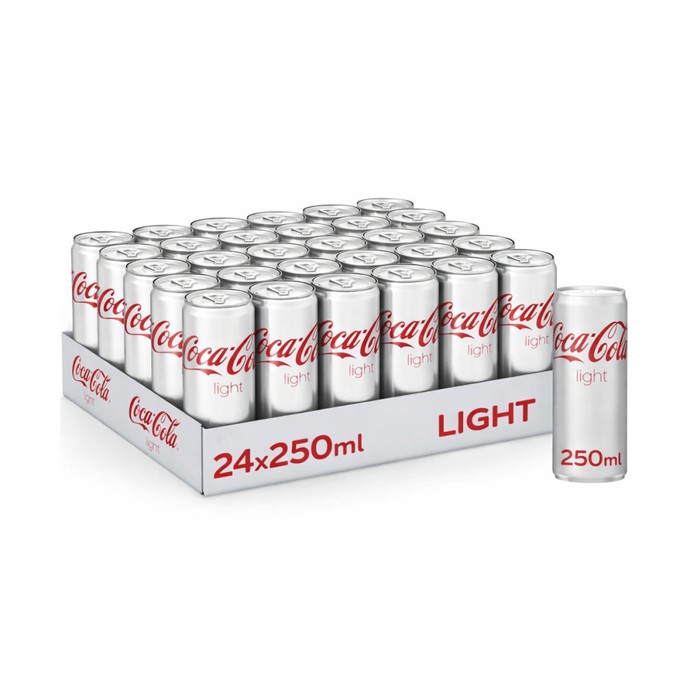 COCA COLA LIGHT CAN 30SX250ML
