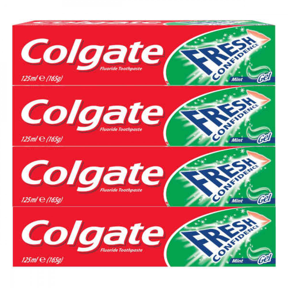 Colgate Fresh Confidence Toothpaste Mint 4 x 125ml  Colgate Fresh Confidence Toothpaste Mint 4 x 125ml