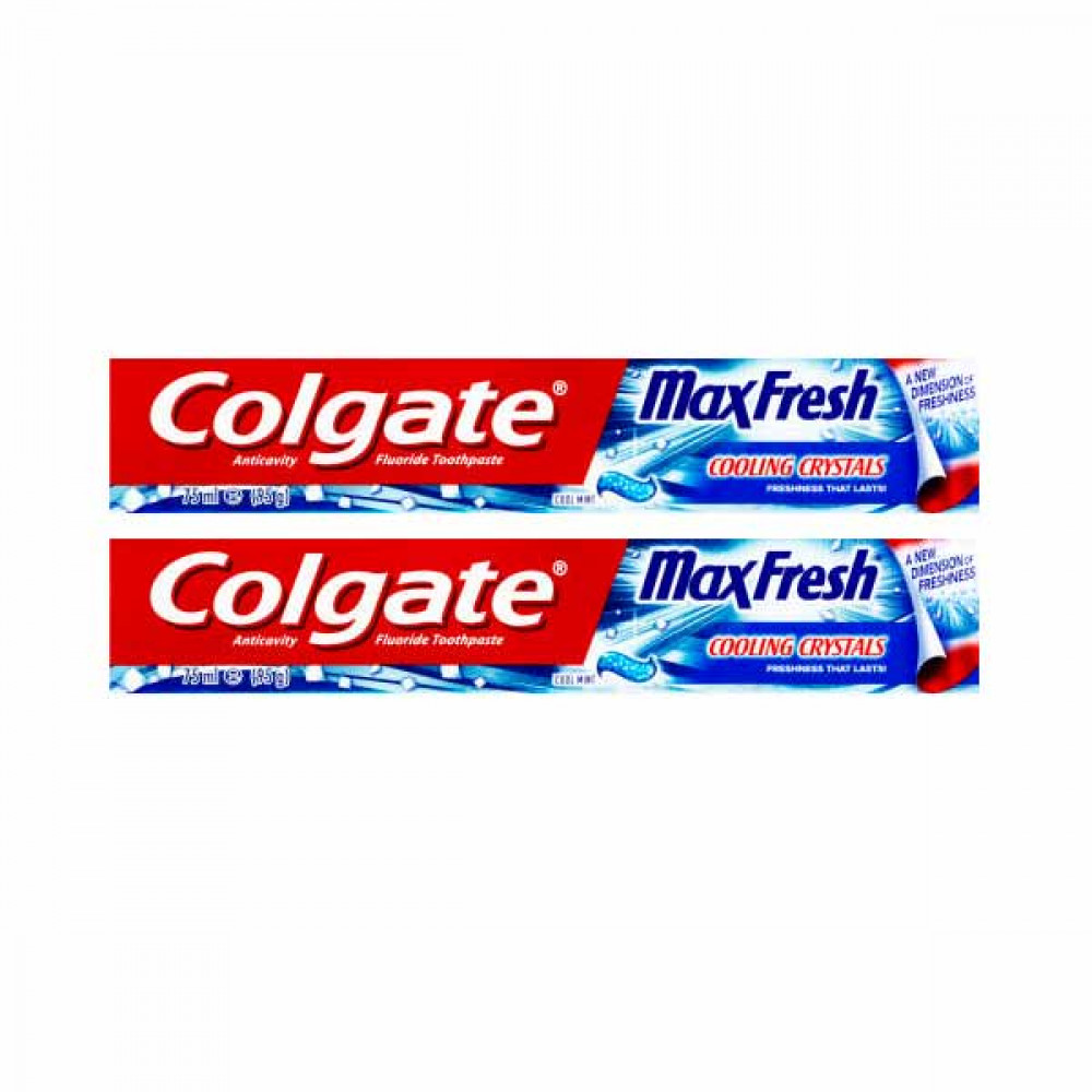 Colgate Maxfresh Toothpaste Cool Mint 2 x 75ml  Colgate Maxfresh Toothpaste Cool Mint 2 x 75ml