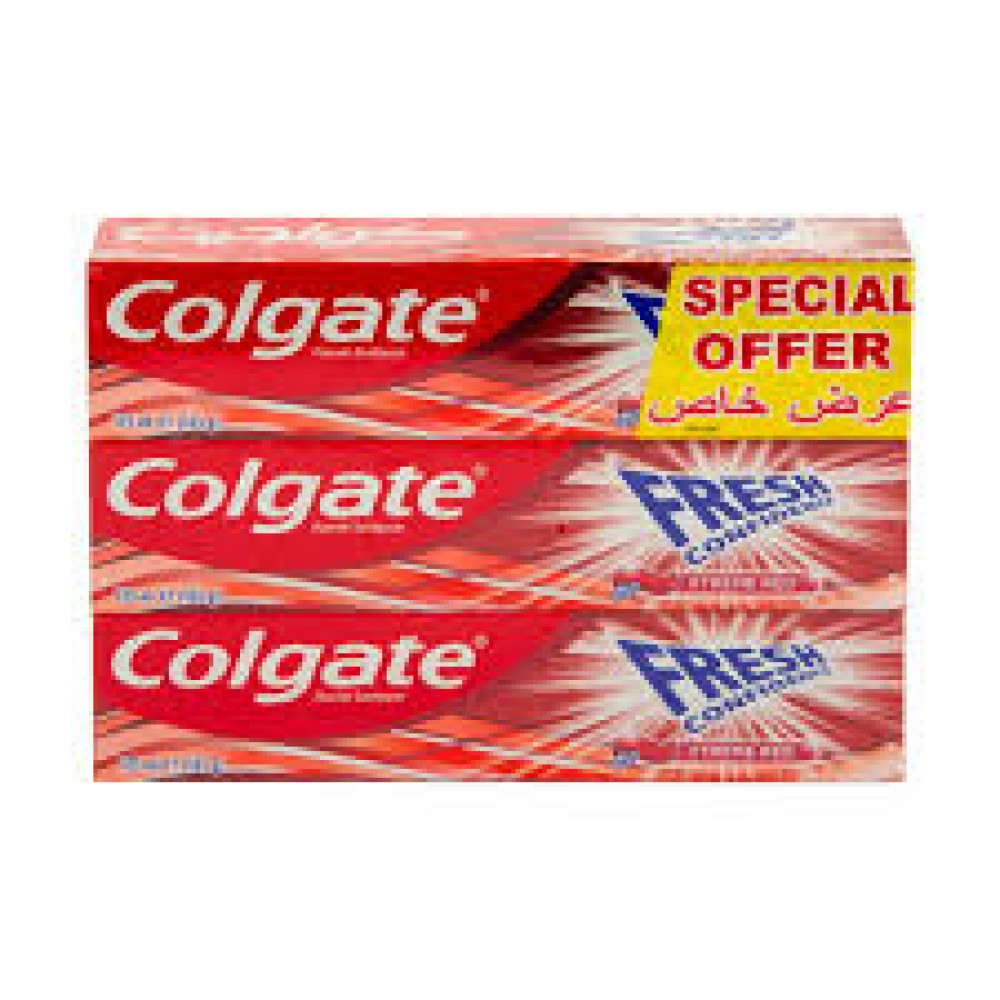 Colgate Toothpaste Fresh Confidence Red 3 X 125Ml Colgate Toothpaste Fresh Confidence Red 3 X 125Ml